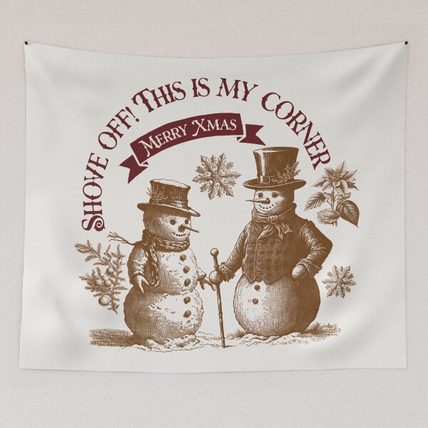 Item preview, Shove Off This Is My Corner Sarcastic Christmas Snowman designed and sold by FaeryNuff.
