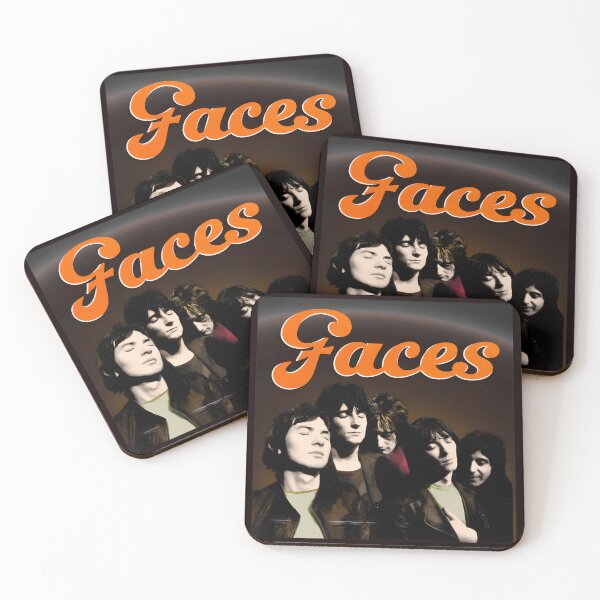 Item preview, Faces Band Retro Photo Orange Script Art designed and sold by ValentinCasevc.