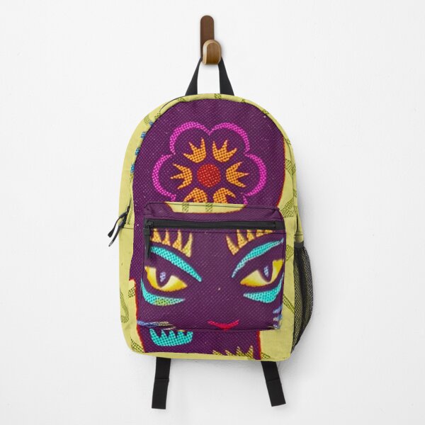 Item preview, Purple Ornamented Vietnamese Cat on Chartreuse designed and sold by Fani*.