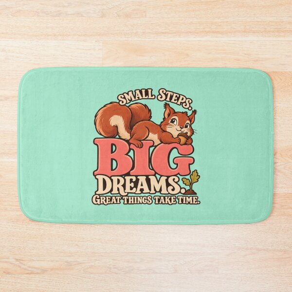 Item preview, Small Steps, Big Dreams – Cute Motivational Squirrel T-Shirt designed and sold by NinaCreator.