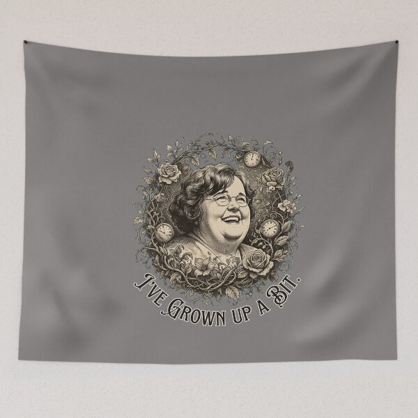 Item preview, Grown Up A Bit Watercolor Portrait Quote-9 designed and sold by KatrinGrossmann.