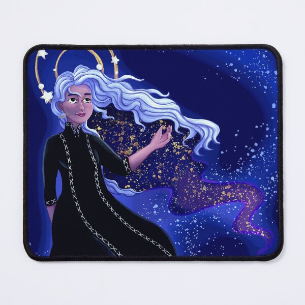 Item preview, Silver Haired Celestial Goddess Beneath the Stars designed and sold by LinusMorge8.