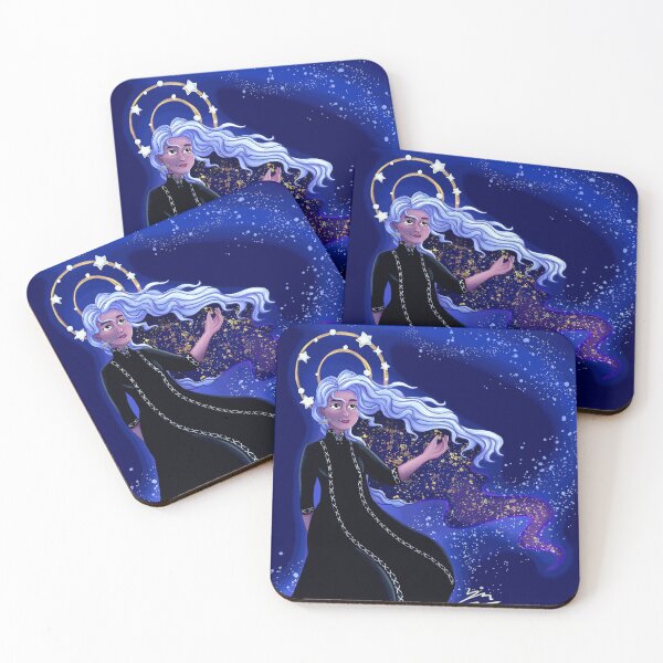 Item preview, Silver Haired Celestial Goddess Beneath the Stars designed and sold by LinusMorge8.