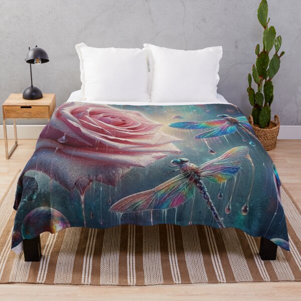 Item preview, Surreal Rose and Dragonflies designed and sold by KingsArtworx 2.