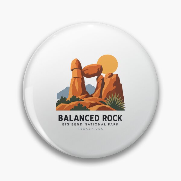 Item preview, Balanced Rock Big Bend National Park Texas USA National Park Travel Souvenir designed and sold by JonesFlora2025.