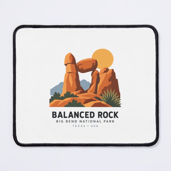 Item preview, Balanced Rock Big Bend National Park Texas USA National Park Travel Souvenir designed and sold by JonesFlora2025.