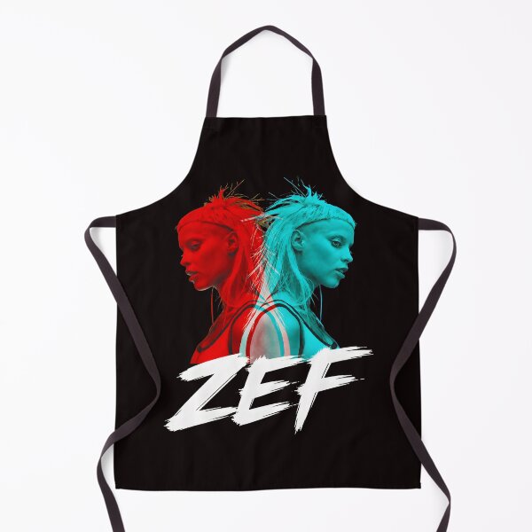 Item preview, ZEF Red Cyan Glitch Portrait Statement designed and sold by Ahkamnash.