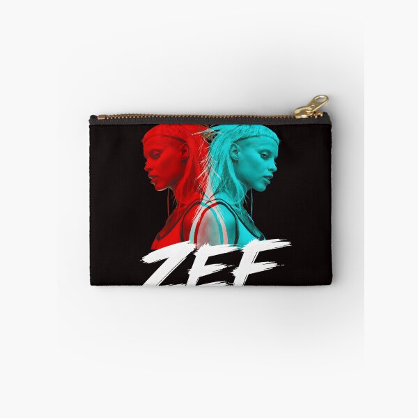 Item preview, ZEF Red Cyan Glitch Portrait Statement designed and sold by Ahkamnash.
