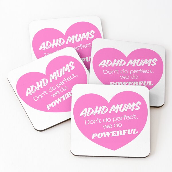Item preview, ADHD Mums Don't Do Perfect We Do Powerful designed and sold by Doodle-Storm.