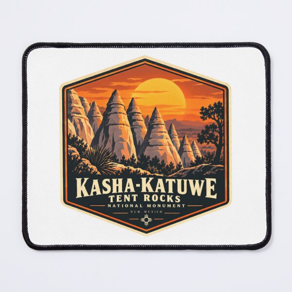 Item preview, Kasha-Katuwe Tent Rocks National Monument New Mexico Hiking Travel designed and sold by NightGlyph.