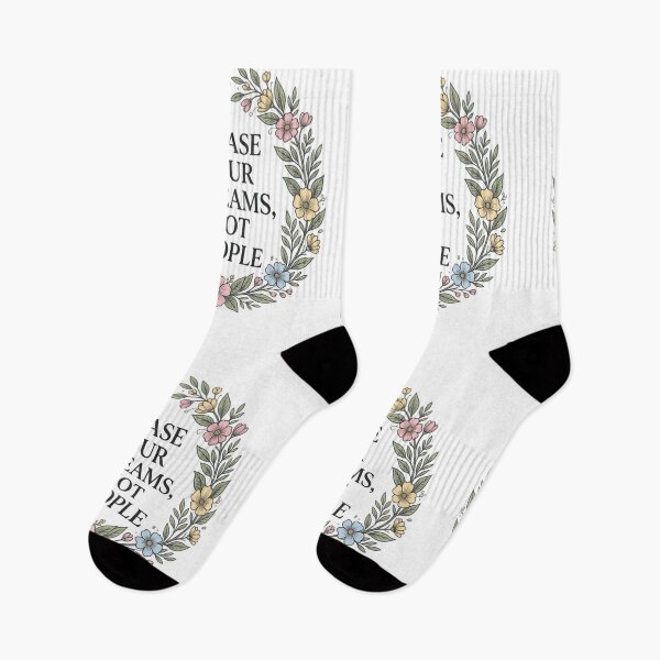 Item preview, Chase Your Dreams Not People Aesthetic Floral Quote designed and sold by Shopyshivangi.