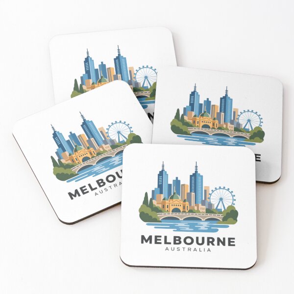 Item preview, Melbourne Australia City Skyline Souvenir Tourist Travel designed and sold by JonesFlora2025.