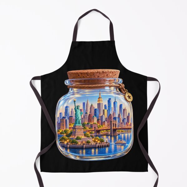 Item preview, New York in a Jar Tiny World Miniature Cityscape designed and sold by RDproject.