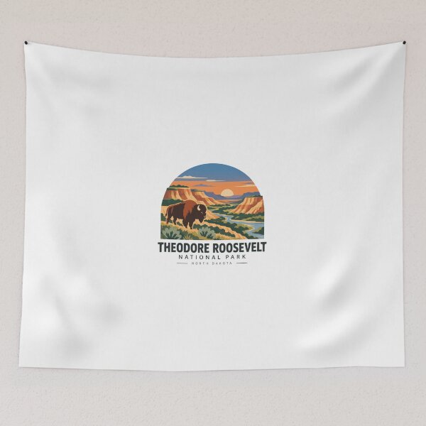 Item preview, Theodore Roosevelt National Park North Dakota Bison Travel Explorer designed and sold by JonesFlora2025.