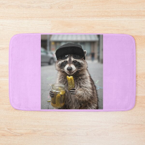 Item preview, Raccoon Eating Pickles designed and sold by Tiny Rage Crea.