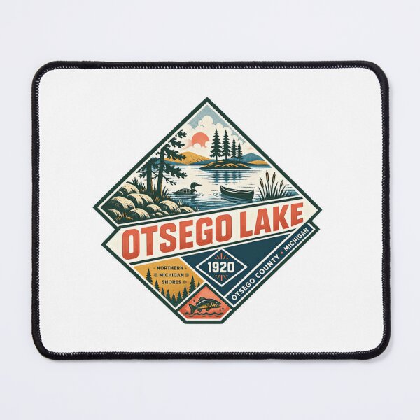 Item preview, Otsego Lake Northern Michigan Shores Otsego County Michigan 1920 Travel Souvenir designed and sold by Simsimah26Parks.