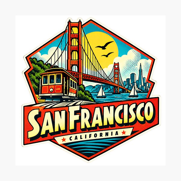 Item preview, San Francisco California Travel Souvenir Landmark designed and sold by Simsimah26Parks.