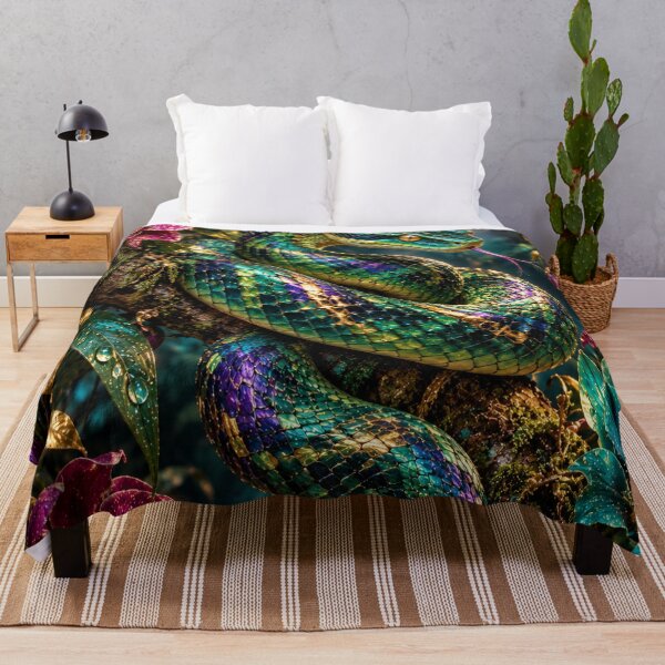Item preview, Vibrant Snake Among Blossoms designed and sold by InezPhotography.