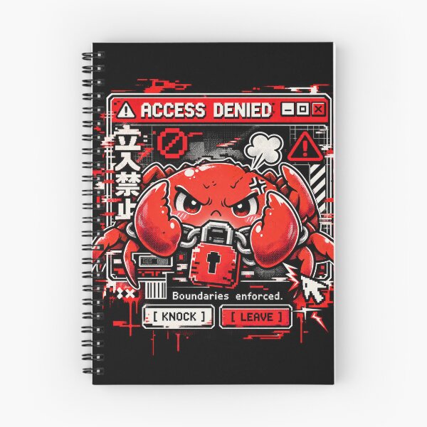 Item preview, Access Denied - Grumpy Crab Glitch Manga designed and sold by Visual Dept..