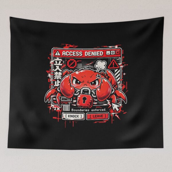 Item preview, Access Denied - Grumpy Crab Glitch Manga designed and sold by Visual Dept..