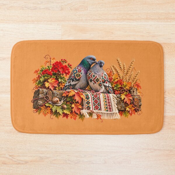 Item preview, Rustic Love Embroidered Pigeons designed and sold by DansCreations42.