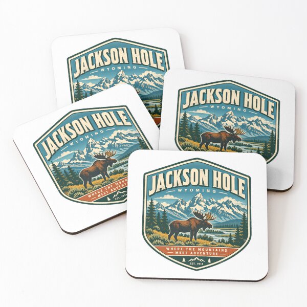 Item preview, Jackson Hole Wyoming Where The Mountains Meet Adventure Moose National Park Travel Souvenir designed and sold by NeedForParks.