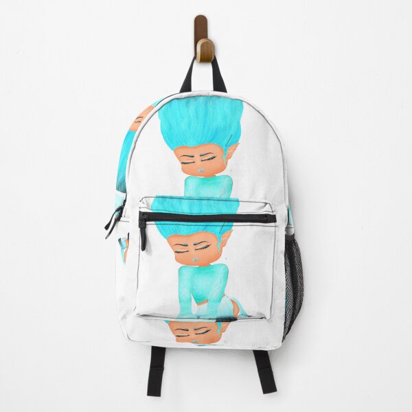 Item preview, Cyan Blue-Haired Elf girl y – Cute Fantasy chibi Anime Art designed and sold by kerissfantasyart .
