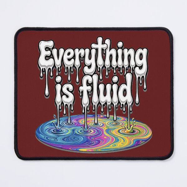 Item preview, Everything Is Fluid White Psychedelic Art designed and sold by puzzell.
