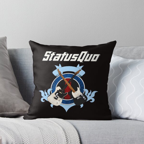 Item preview, Status Quo Band Retro Rock Guitars Crest  designed and sold by OddCanvasArt.