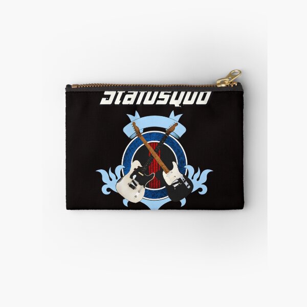 Item preview, Status Quo Band Retro Rock Guitars Crest  designed and sold by OddCanvasArt.