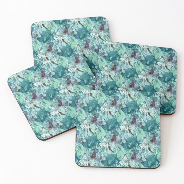 Item preview, Impressionistic Rustic Flowers in Teal designed and sold by Artistestella.