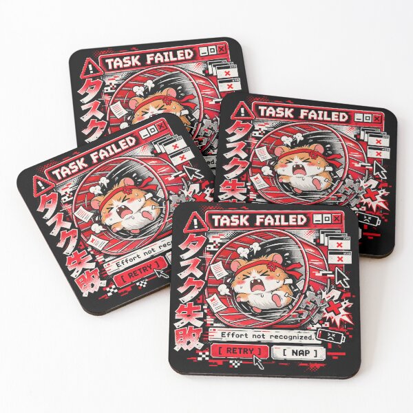 Item preview, Task Failed - Frustrated Hamster Glitch Manga designed and sold by Visual Dept..