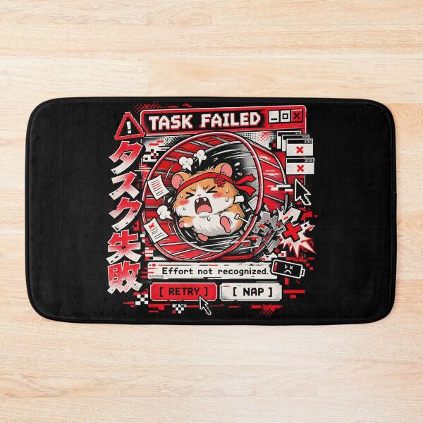 Item preview, Task Failed - Frustrated Hamster Glitch Manga designed and sold by Visual Dept..