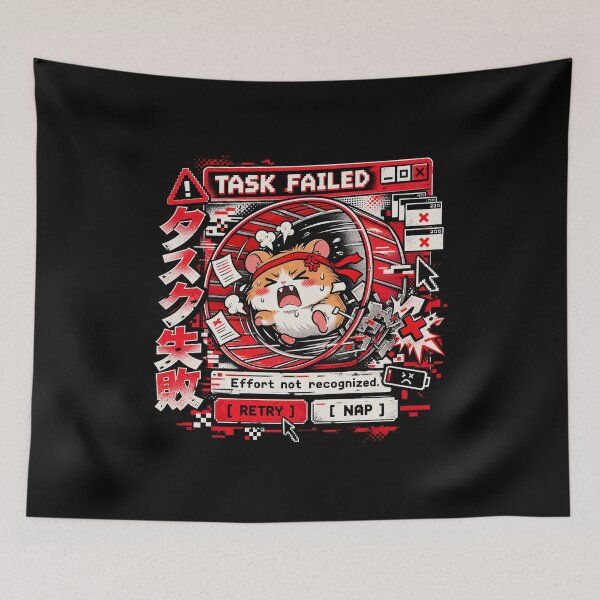 Item preview, Task Failed - Frustrated Hamster Glitch Manga designed and sold by Visual Dept..