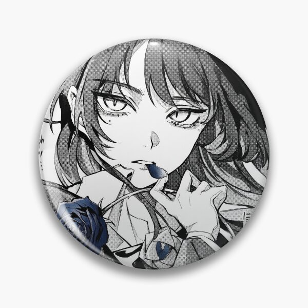 Item preview, Ado Rose Portrait - Monochrome Utaite Fan Art designed and sold by Oddloop42.
