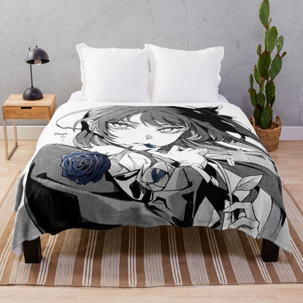 Item preview, Ado Rose Portrait - Monochrome Utaite Fan Art designed and sold by Oddloop42.
