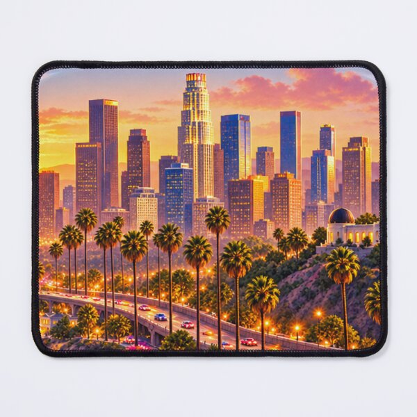 Item preview, Los Angeles in a Jar Tiny World California Sunset designed and sold by RDproject.
