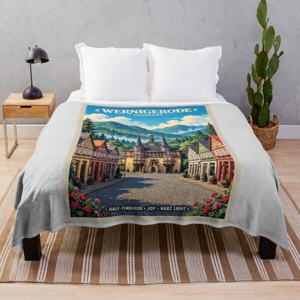 Item preview, Wernigerode — Colorful Half-Timbered Streets designed and sold by DibujandoPorfa.