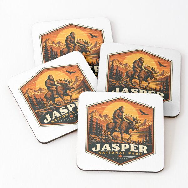 Item preview, Jasper National Park Alberta Bigfoot Moose Canada Traveler Outdoors designed and sold by NeedForParks.