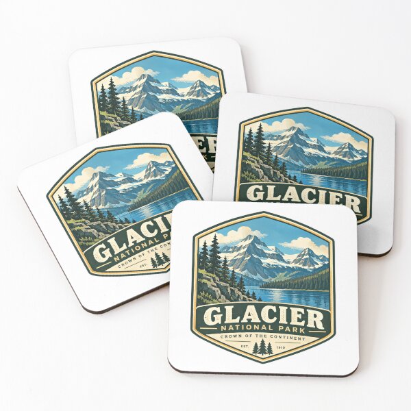 Item preview, Glacier National Park Crown Of The Continent Est 1910 National Park Hiker Explorer Travel designed and sold by NeedForParks.