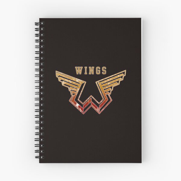 Item preview, WINGS Vintage Emblem Distressed Metallic Logo designed and sold by VeiledEcho.
