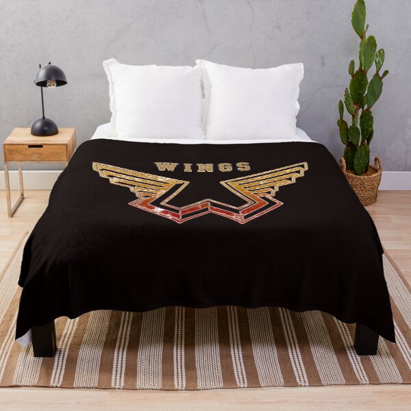 Item preview, WINGS Vintage Emblem Distressed Metallic Logo designed and sold by VeiledEcho.