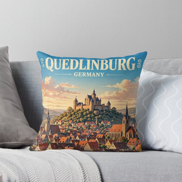 Item preview, Quedlinburg — Medieval Rooftop Panorama designed and sold by DibujandoPorfa.