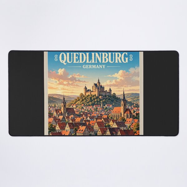 Item preview, Quedlinburg — Medieval Rooftop Panorama designed and sold by DibujandoPorfa.
