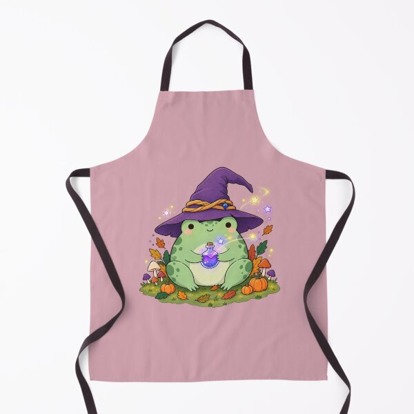 Aperçu de l'œuvre Cute Witch Frog with Magic Potion – Halloween Cottagecore Art créée et vendue par MrDev.