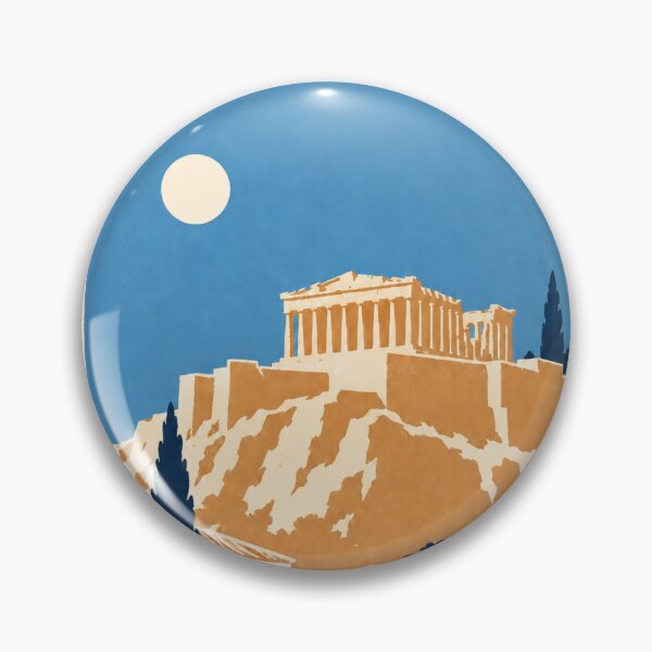 Item preview, Greece Vintage Poster designed and sold by Volpe's Den.