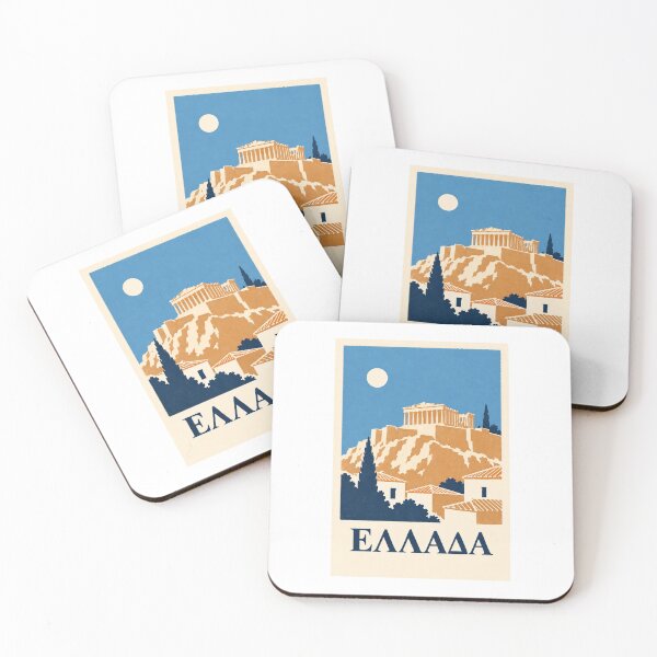 Item preview, Greece Vintage Poster designed and sold by Volpe's Den.
