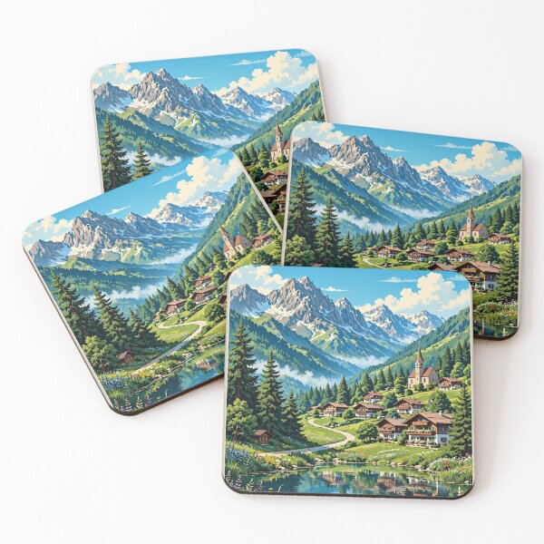 Item preview, Berchtesgaden — Alpine Village Escape designed and sold by DibujandoPorfa.