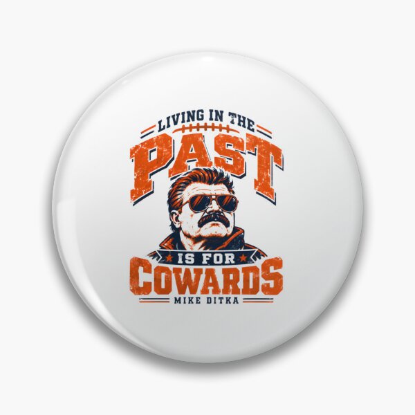 Item preview, Living in the Past Is for Cowards Mike Ditka Football designed and sold by Dr-Hulk-Grock.
