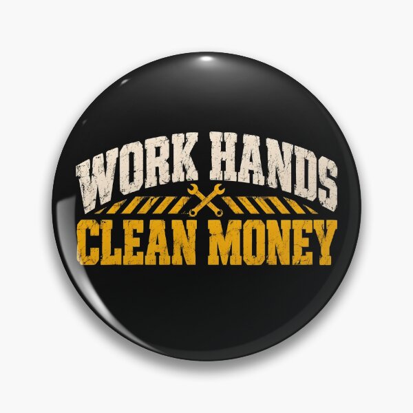 Item preview, Work Hands Clean Money Mechanics Trade Typography Print designed and sold by StudioBilly3000.